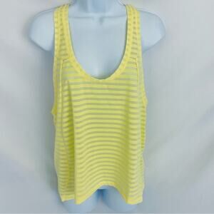 NWT Zyia Lemon Nimbus Split Back Tank Top Size Large